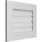 Ekena Millwork Vertical Surface Mount PVC Gable Vent: Functional, w/ 3-1/2"W x 1"P Standard Frame, 22"W x 18"H GVPVE22X1801SF - alternate 5